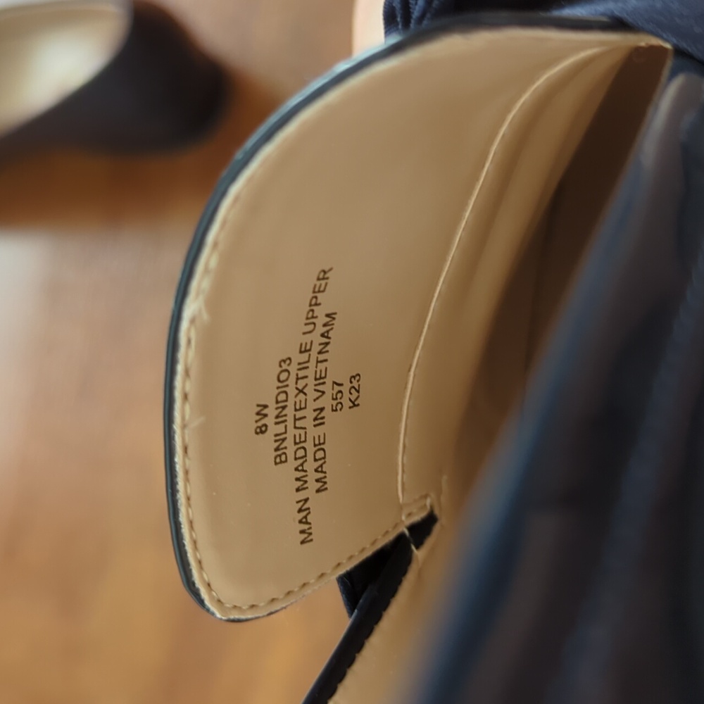 Bandolino Blue Bow Loafers 8w - Picture 7 of 7